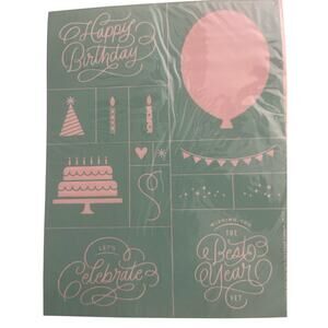 NWT Chalk Couture Best Year Yet 8.5 x 11 Reusable Transfer